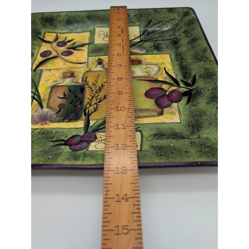 Certified International Susan Winget Garden of Olives Platter